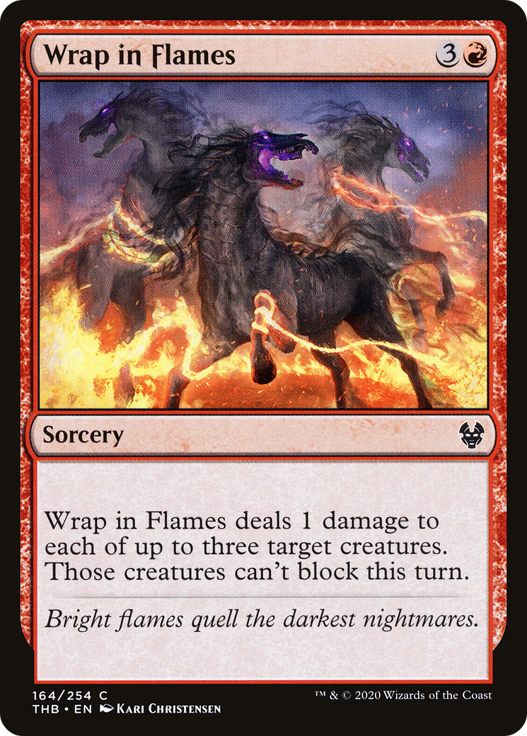 Wrap in Flames (THB-164) [Theros Beyond Death] Foil