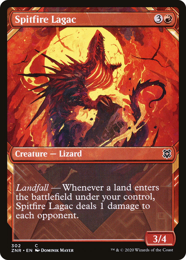 Spitfire Lagac (Showcase) (ZNR-302) [Zendikar Rising] Foil