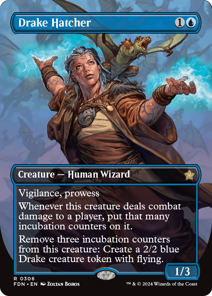 Drake Hatcher (Borderless) (FDN-306) [Foundations]