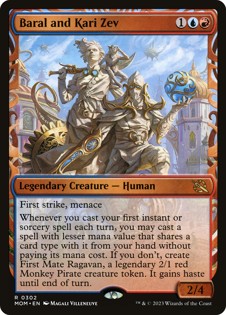 Baral and Kari Zev (Showcase) (MOM-302) [March of the Machine] Foil