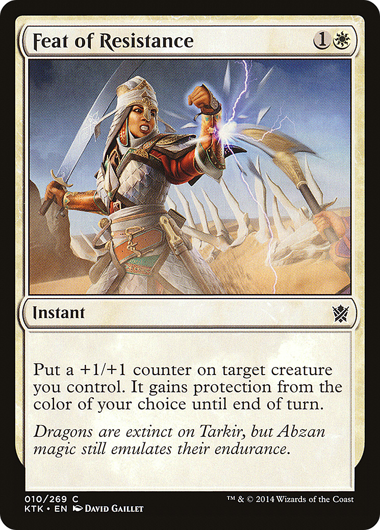 Feat of Resistance (KTK-010) [Khans of Tarkir] Foil