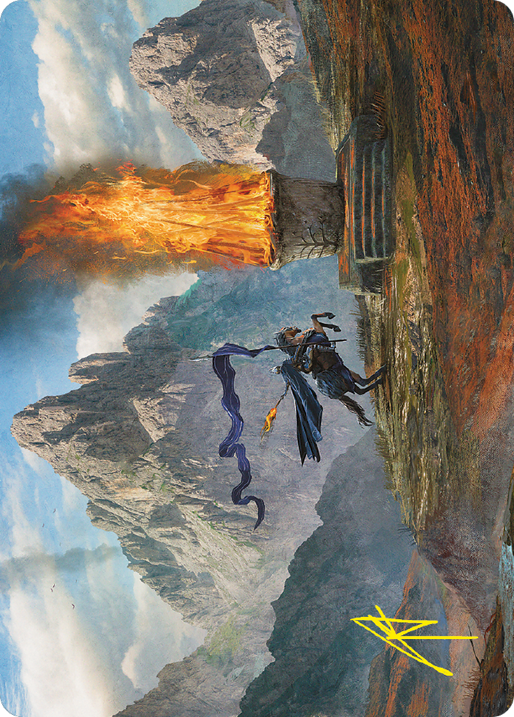 Call for Aid // Call for Aid (ALTR-060) (Borderless) [Tales of Middle-earth Art Series] Foil