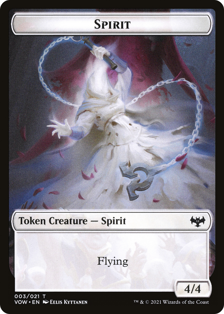 Spirit (TVOW-003) [Innistrad: Crimson Vow Tokens] Foil