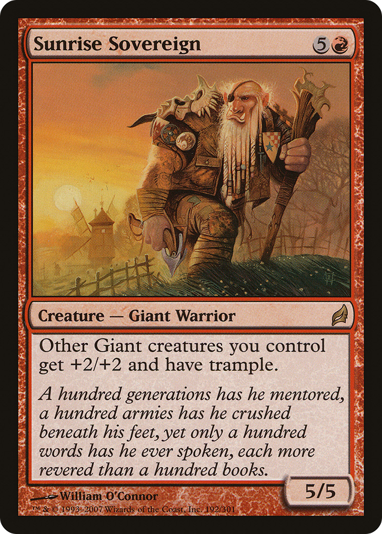 Sunrise Sovereign (LRW-192) [Lorwyn] Foil