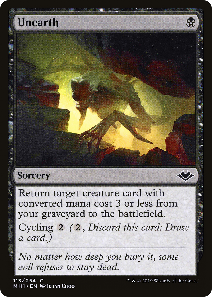 Unearth (MH1-113) [Modern Horizons] Foil