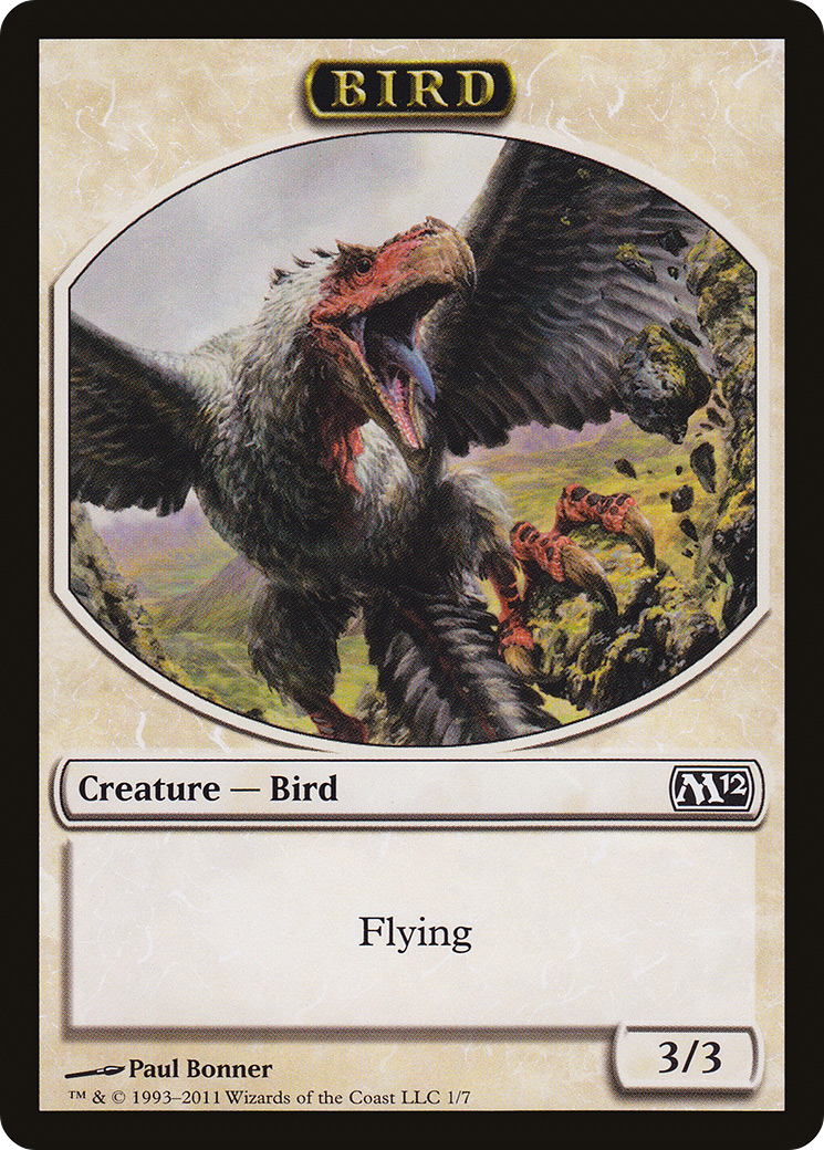 Bird Token (M12-001) [Magic 2012 Tokens]
