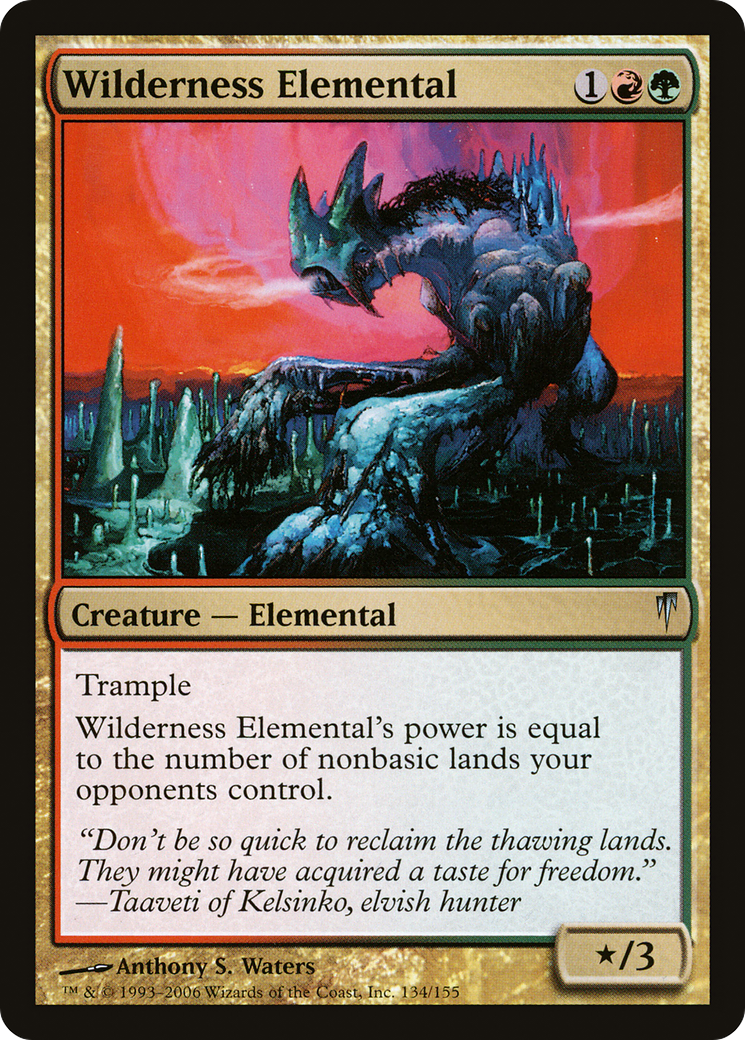 Wilderness Elemental (CSP-134) [Coldsnap] Foil