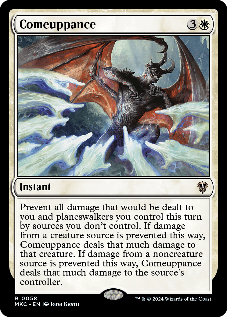 Comeuppance (MKC-058) [Murders at Karlov Manor Commander]