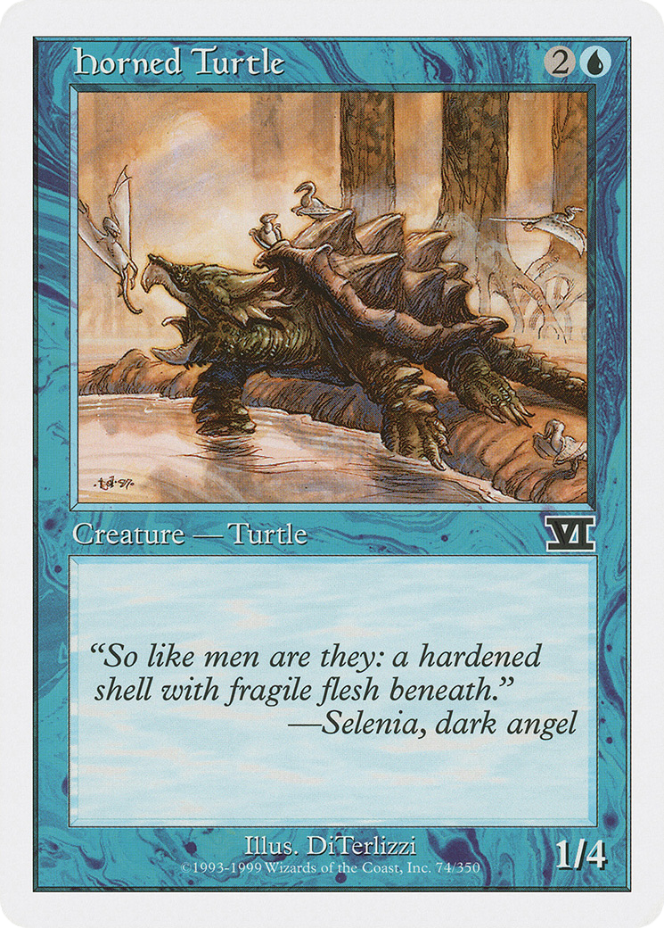 Horned Turtle (6ED-074) [Classic Sixth Edition]