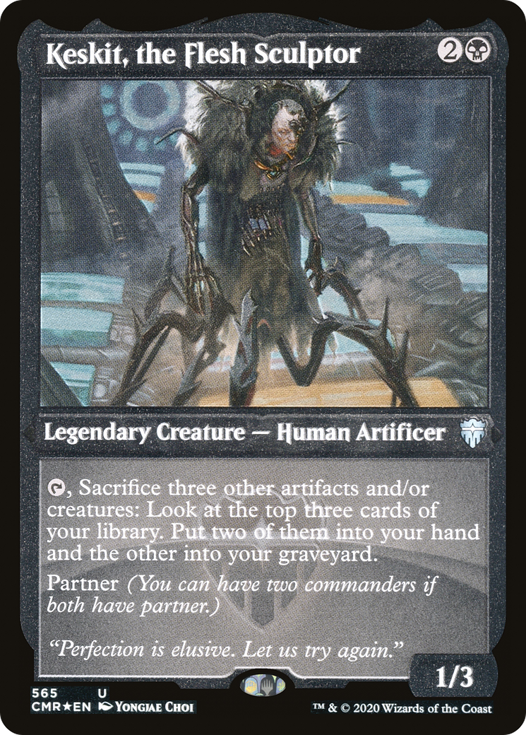 Keskit, the Flesh Sculptor (Foil Etched) (CMR-565) [Commander Legends] Foil