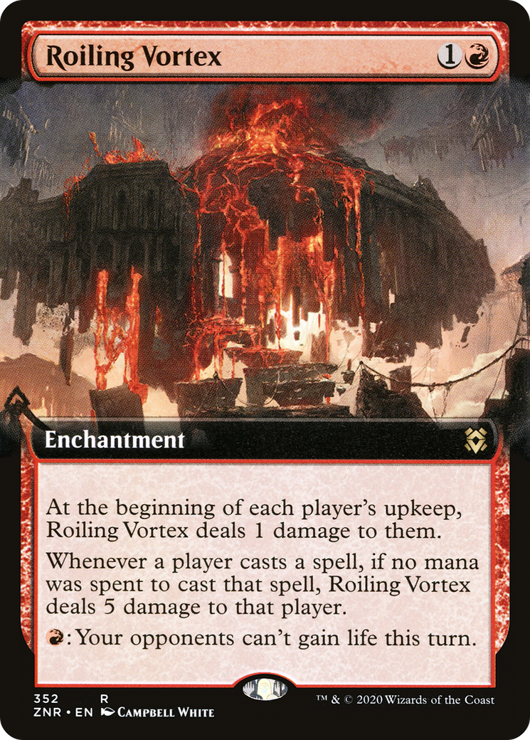 Roiling Vortex (Extended Art) (ZNR-352) [Zendikar Rising] Foil