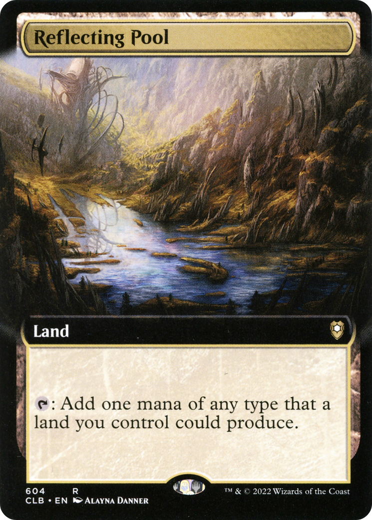 Reflecting Pool (Extended Art) (CLB-604) [Commander Legends: Battle for Baldur's Gate] Foil