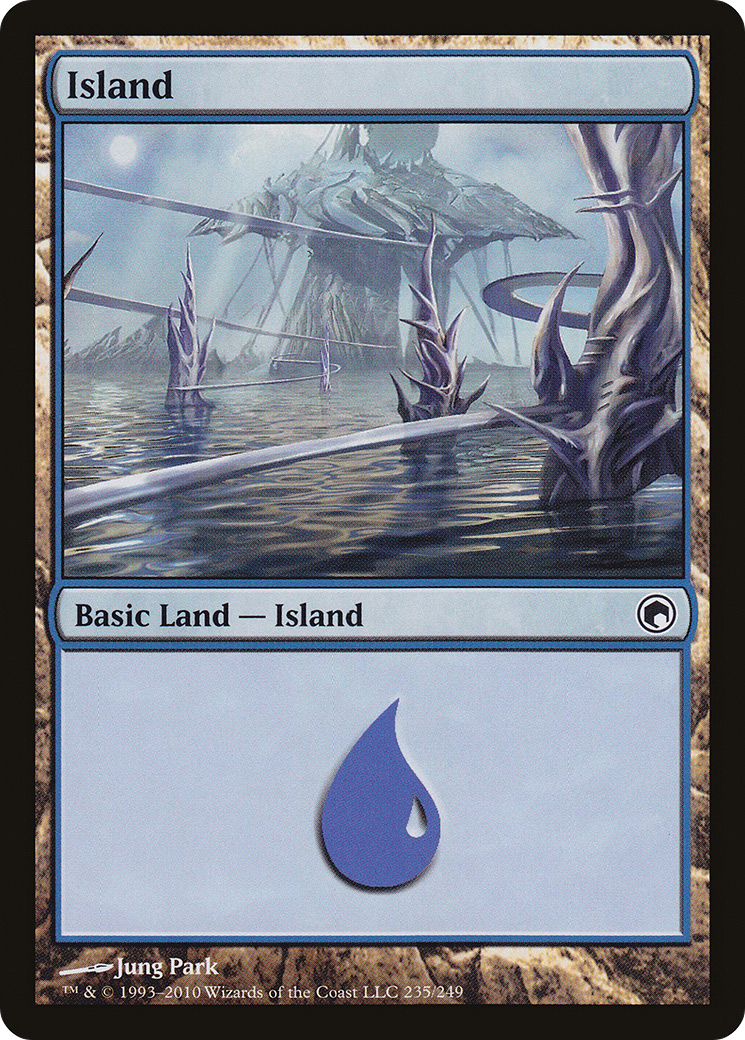Island (SOM-235) [Scars of Mirrodin] Foil