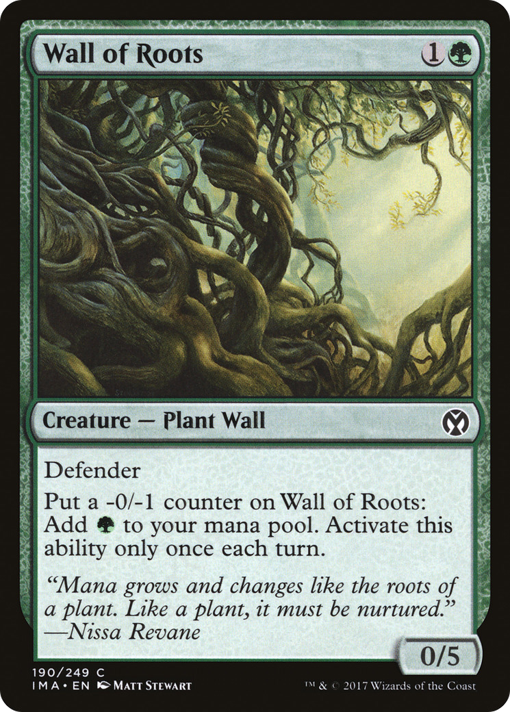 Wall of Roots (IMA-190) [Iconic Masters] Foil