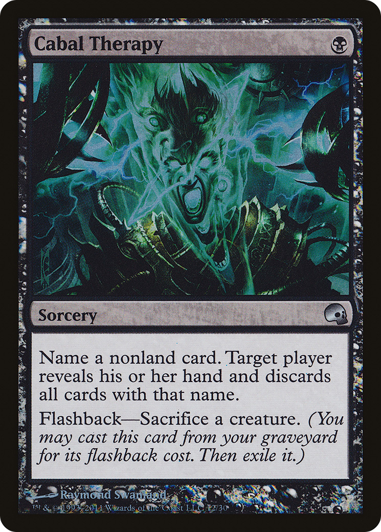 Cabal Therapy (GRV-012) [Premium Deck Series: Graveborn] Foil