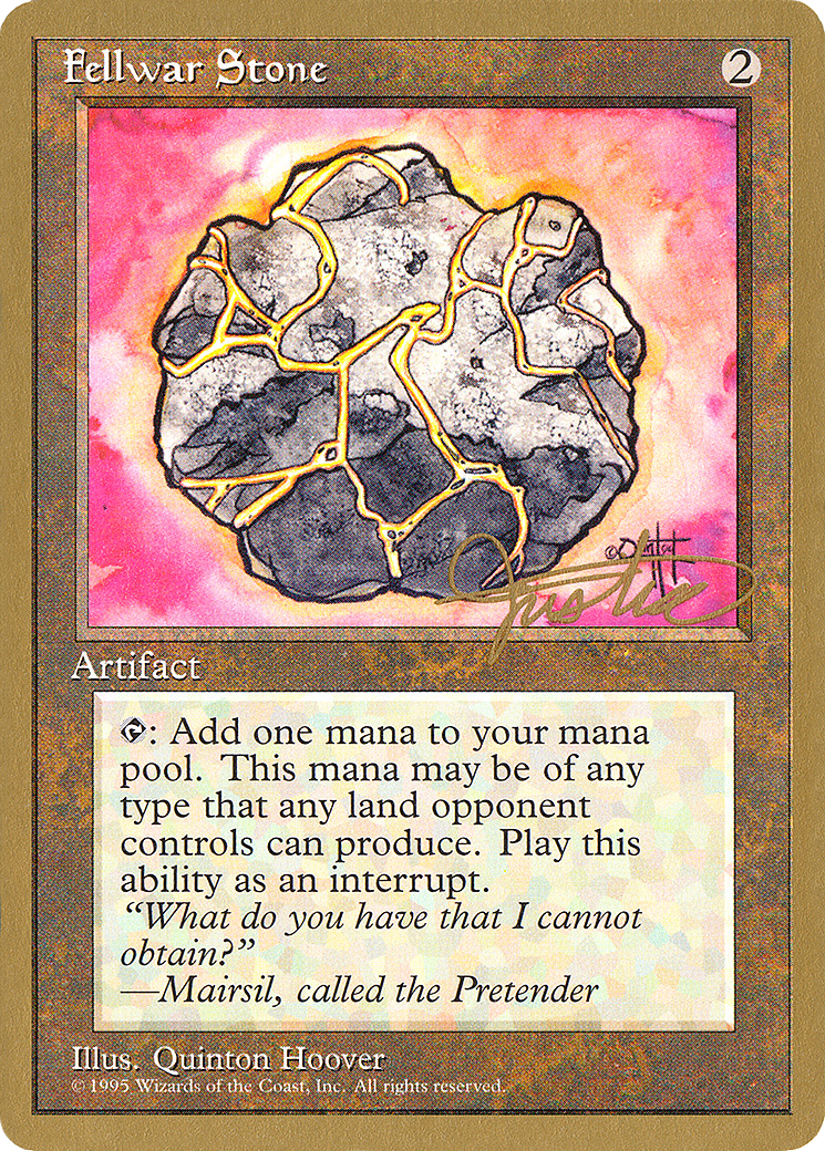 Fellwar Stone - 1996 Mark Justice (4ED) [Pro Tour Collector Set]