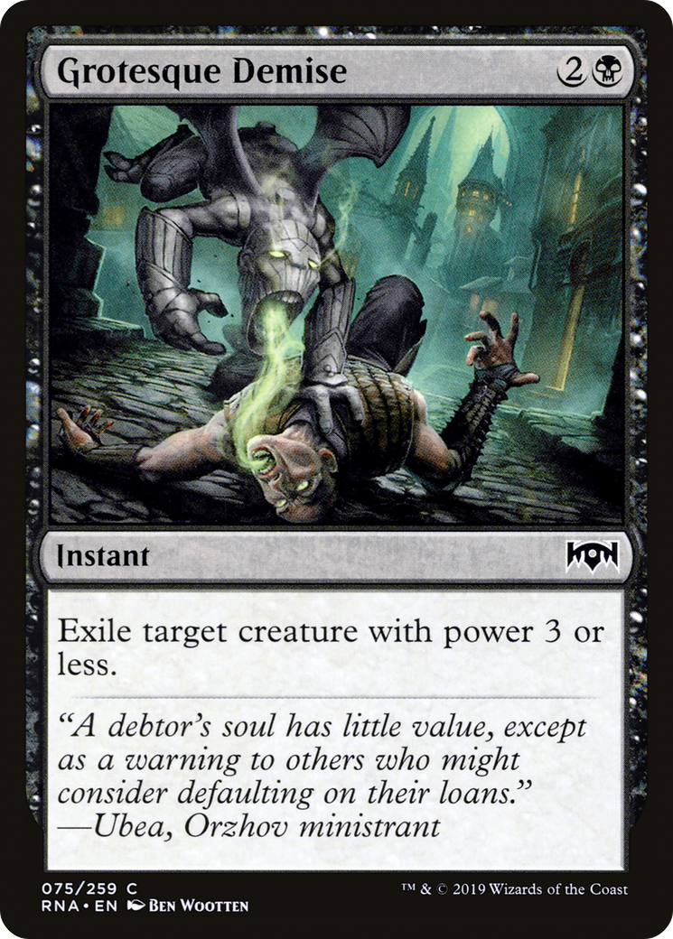 Grotesque Demise (RNA-075) [Ravnica Allegiance] Foil