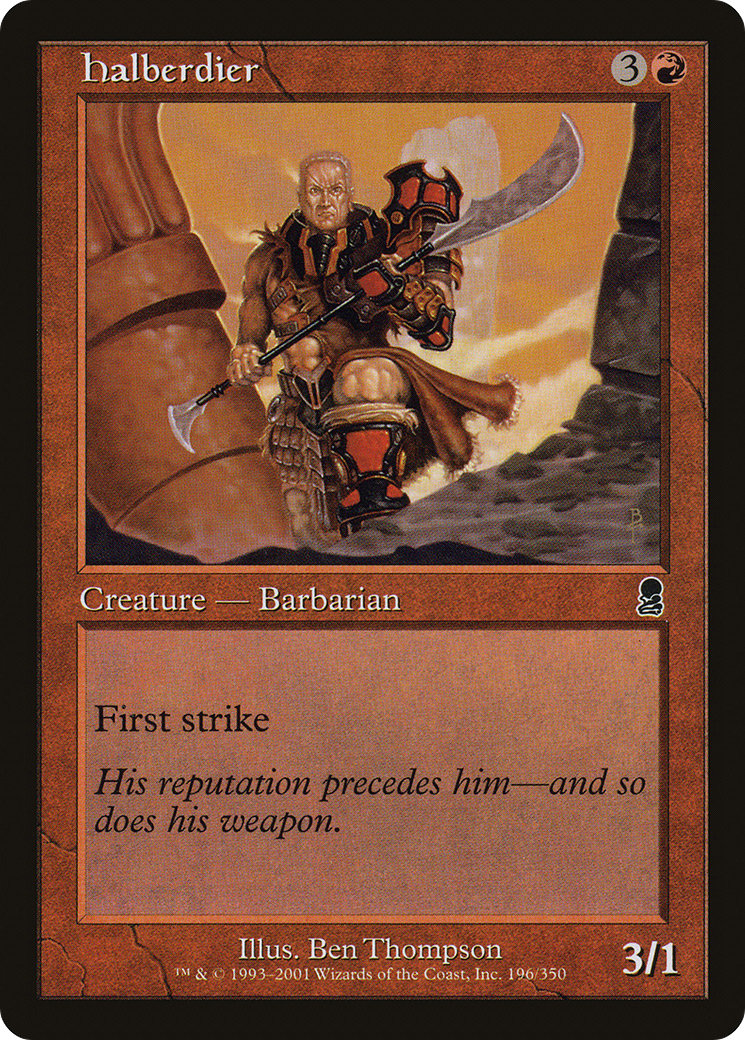 Halberdier (ODY-196) [Odyssey] Foil