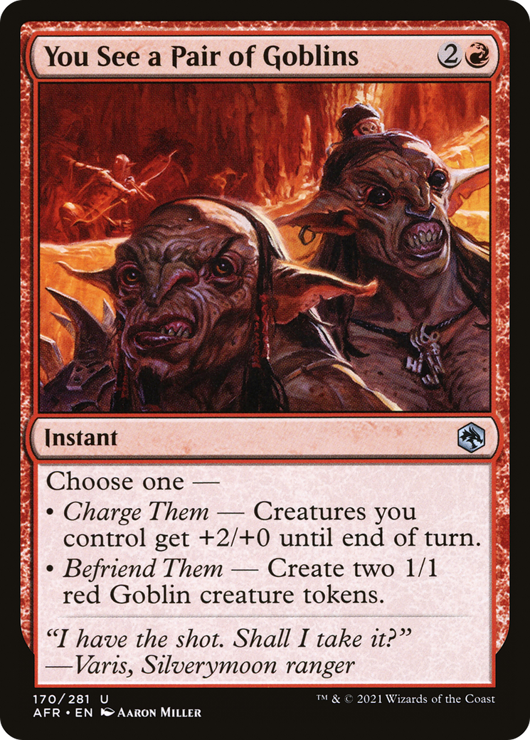 You See a Pair of Goblins (AFR-170) [Adventures in the Forgotten Realms] Foil