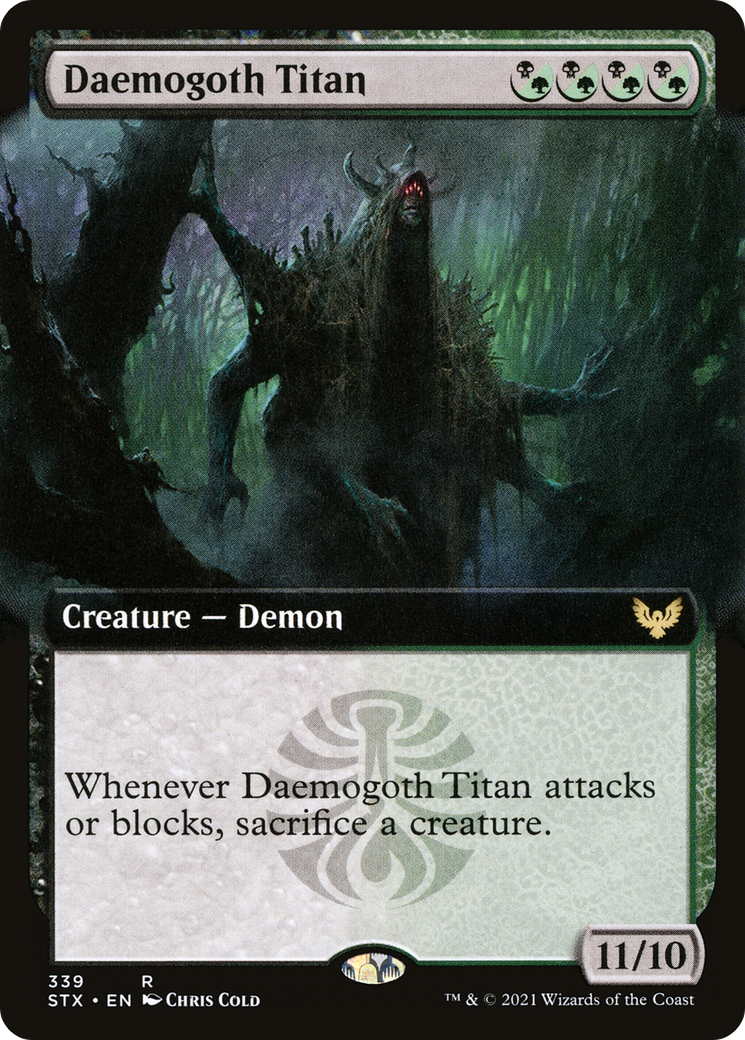 Daemogoth Titan (Extended Art) (STX-339) [Strixhaven: School of Mages] Foil
