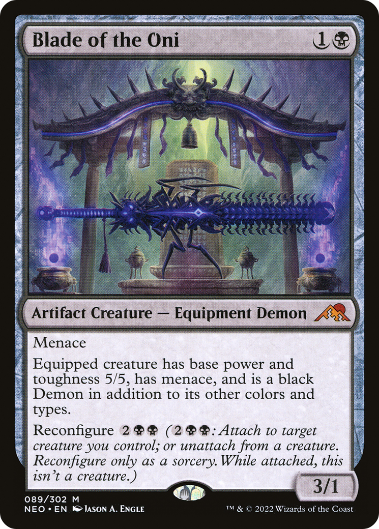 Blade of the Oni (NEO-089) [Kamigawa: Neon Dynasty] Foil