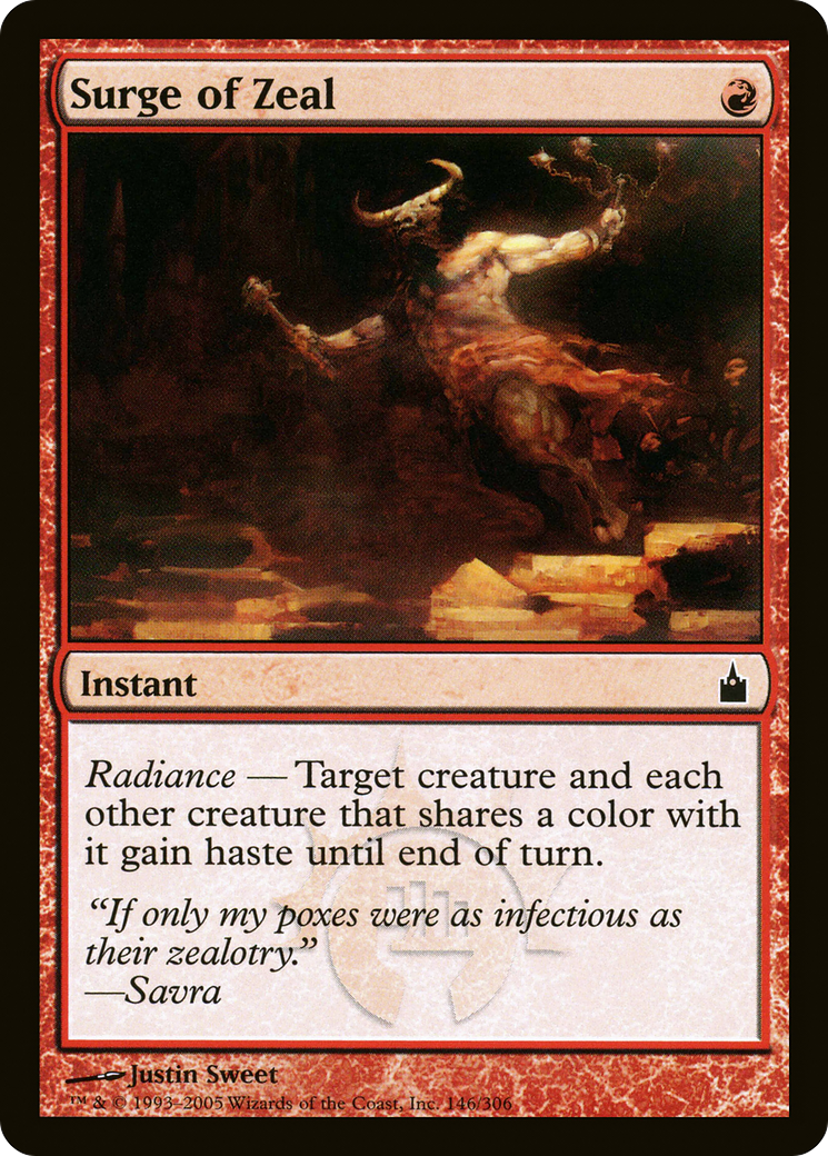 Surge of Zeal (RAV-146) [Ravnica: City of Guilds]