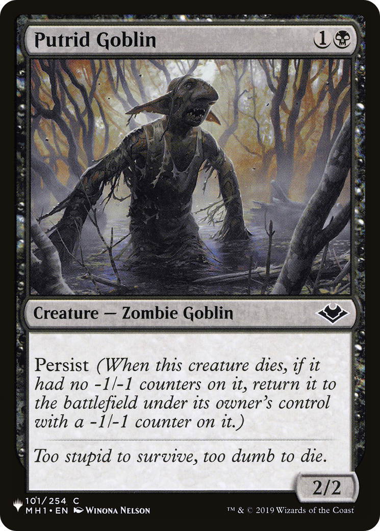Putrid Goblin (LIST-MH1-101) [The List]