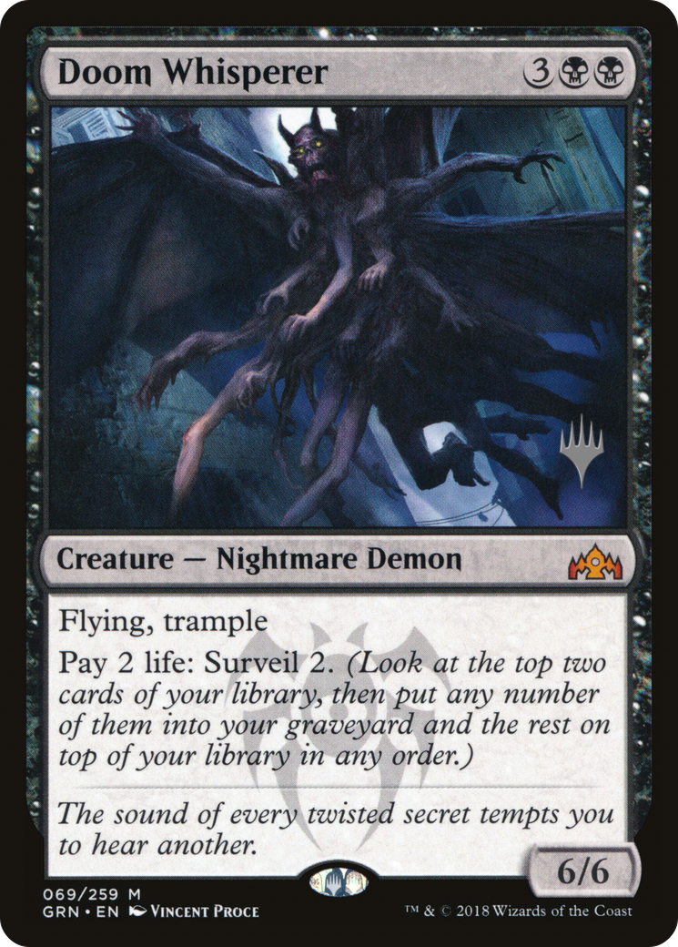 Doom Whisperer (PPM20-069) [Promo Pack: Guilds of Ravnica Promos]