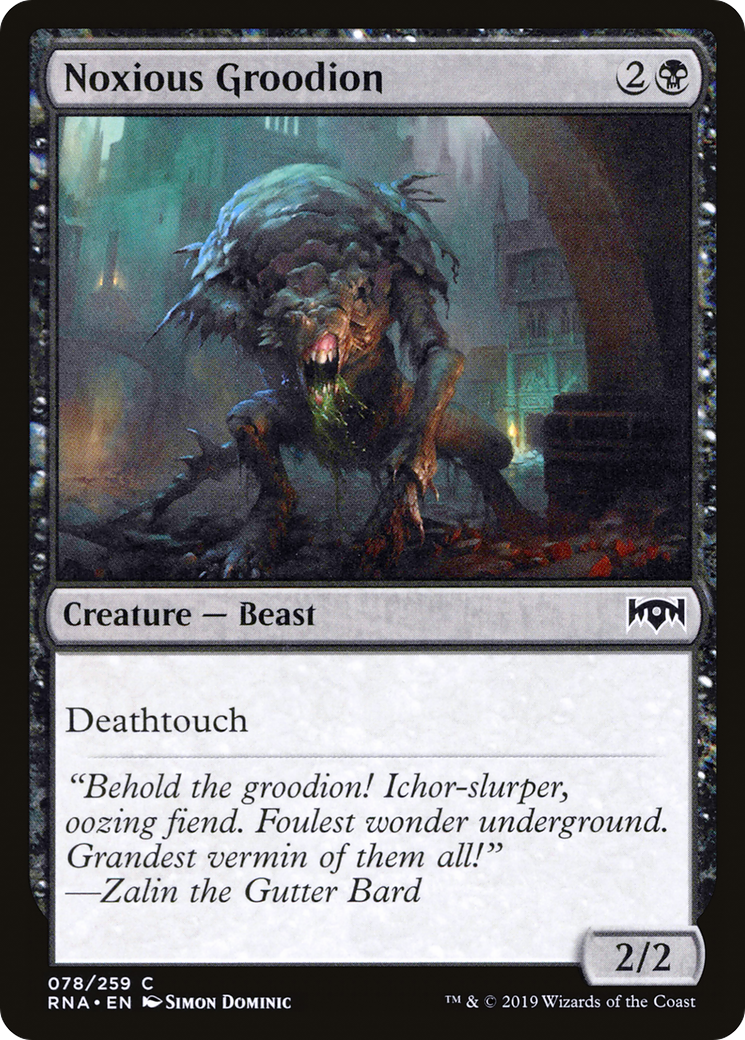 Noxious Groodion (RNA-078) [Ravnica Allegiance] Foil