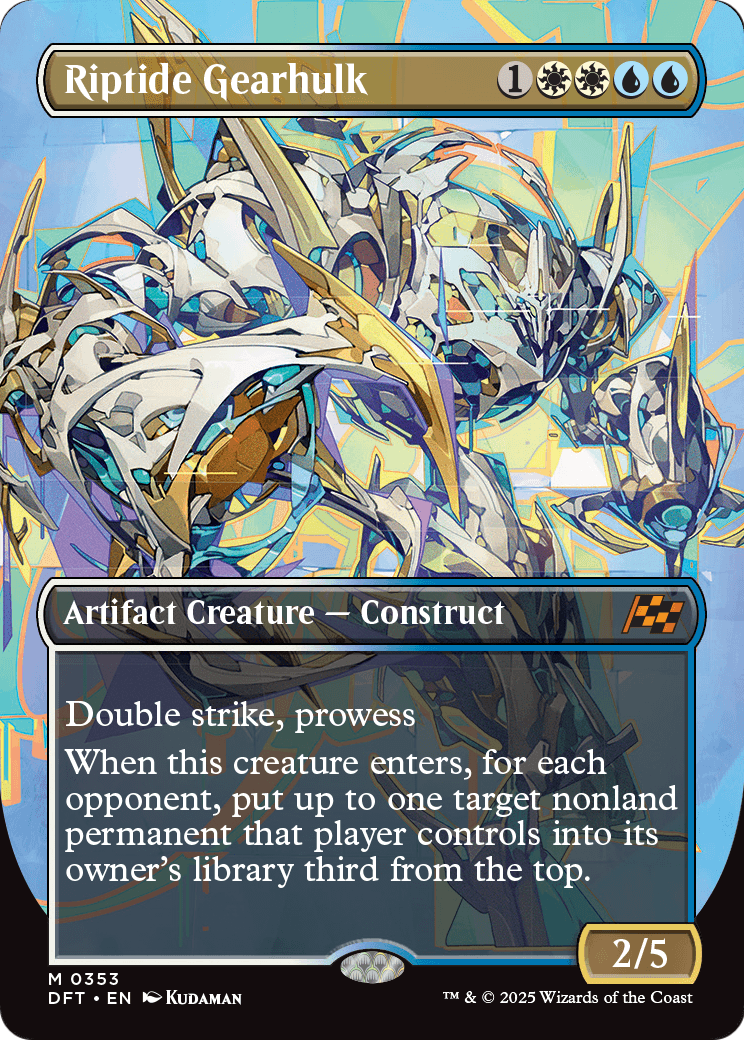 Riptide Gearhulk (Borderless) (DFT-353) [Aetherdrift] Foil