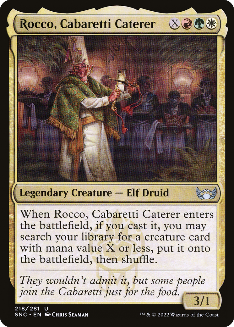 Rocco, Cabaretti Caterer (SNC-218) [Streets of New Capenna] Foil