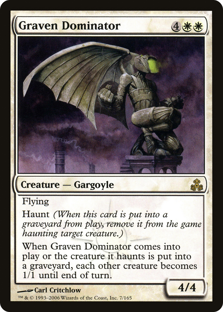 Graven Dominator (GPT-007) [Guildpact] Foil