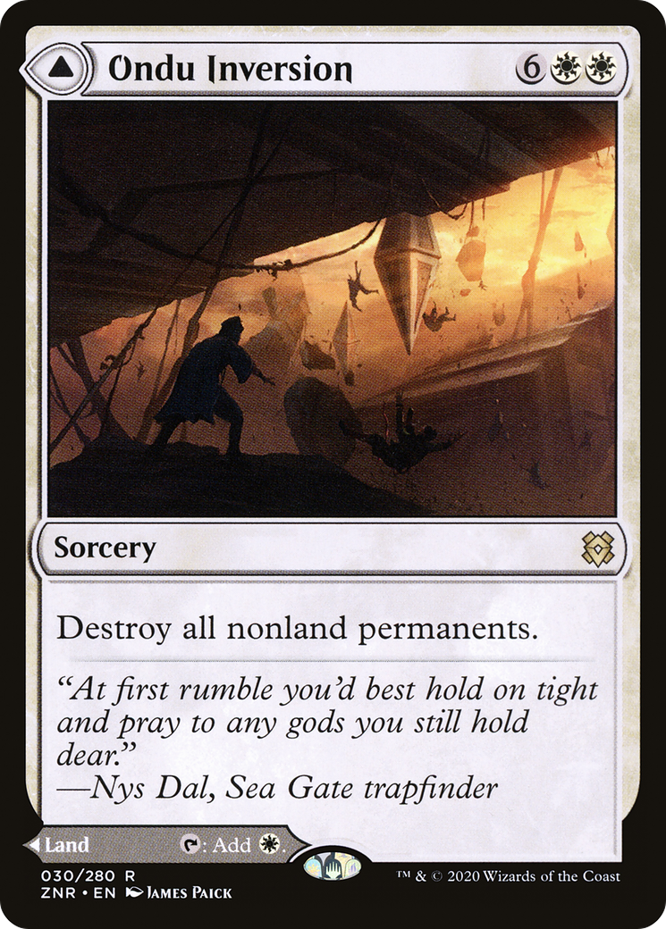 Ondu Inversion (ZNR-030) [Zendikar Rising] Foil
