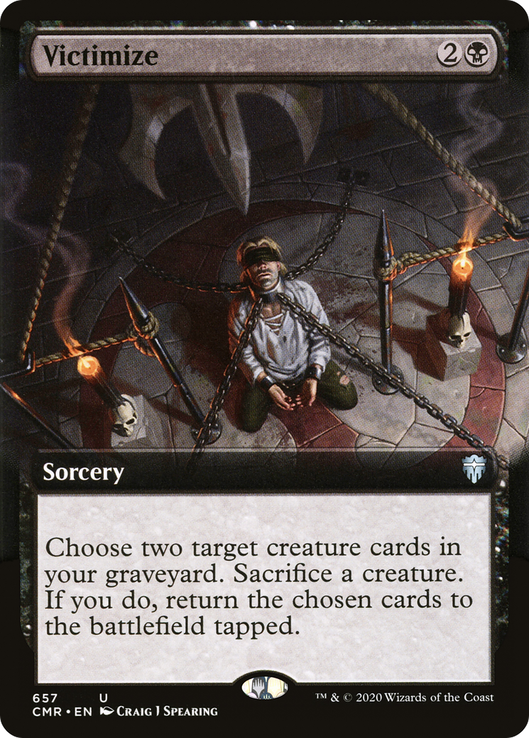 Victimize (Extended Art) (CMR-657) [Commander Legends] Foil