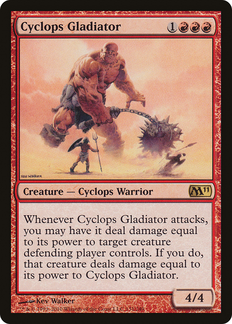 Cyclops Gladiator (M11-131) [Magic 2011] Foil