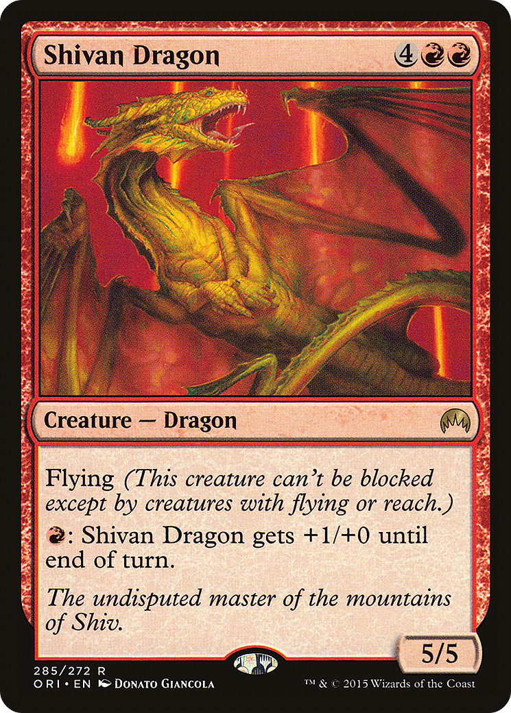 Shivan Dragon (ORI-285) [Magic Origins]