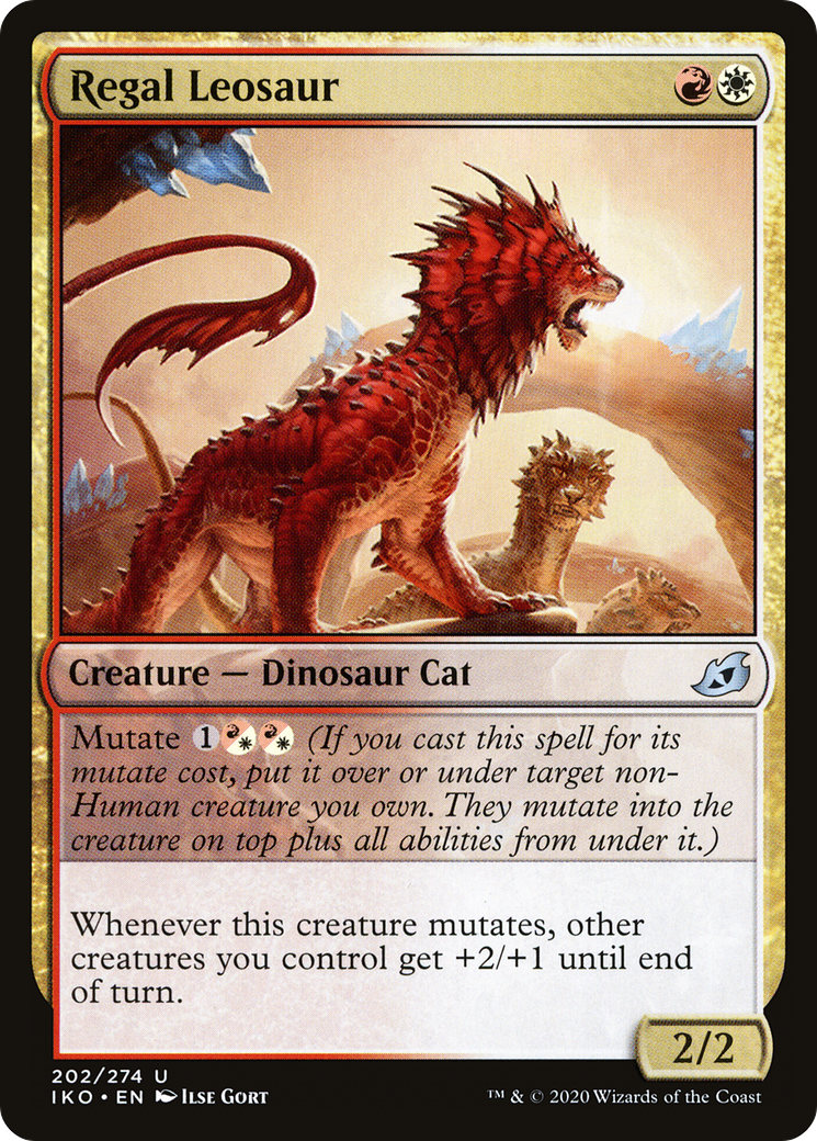 Regal Leosaur (IKO-202) [Ikoria: Lair of Behemoths] Foil