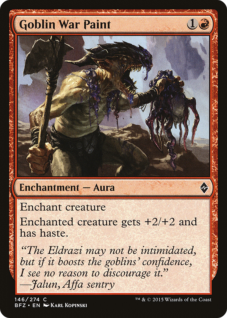 Goblin War Paint (BFZ-146) [Battle for Zendikar]