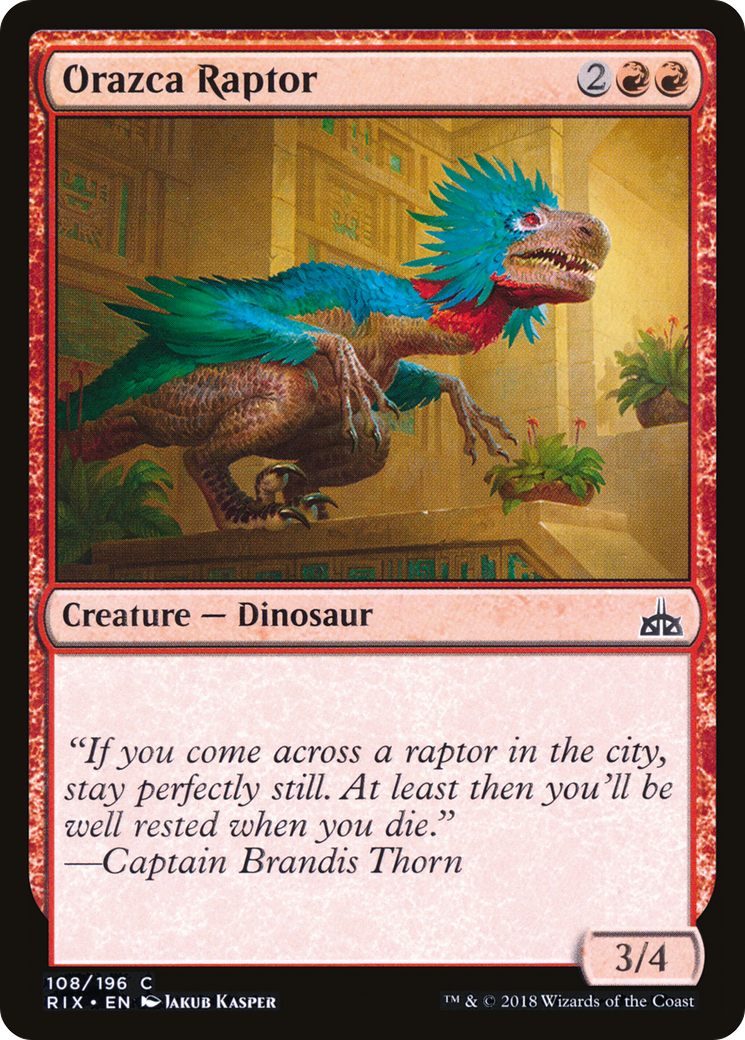 Orazca Raptor (RIX-108) [Rivals of Ixalan] Foil