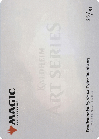 Eradicator Valkyrie // Eradicator Valkyrie (ASKHM-025) (Borderless) [Art Series: Kaldheim] Foil