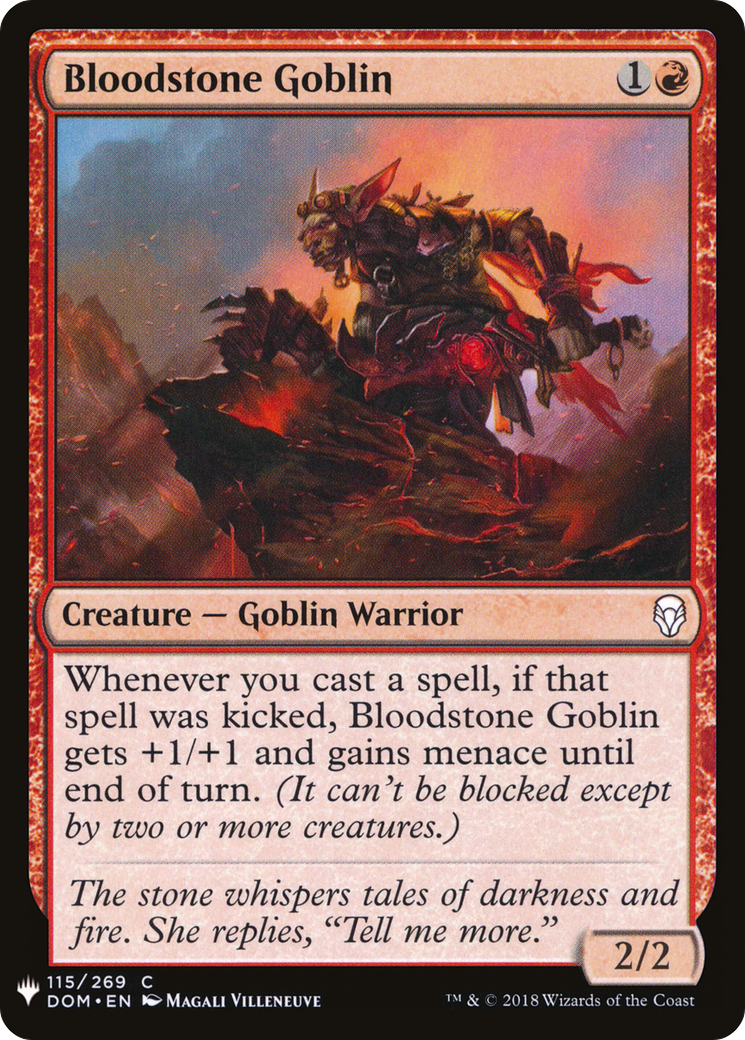 Bloodstone Goblin (LIST-DOM-115) [The List]