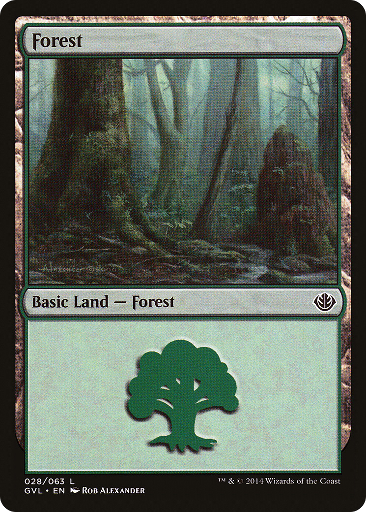 Forest (DD3-028) (Garruk vs Liliana) [Duel Decks Anthology: Garruk vs. Liliana]