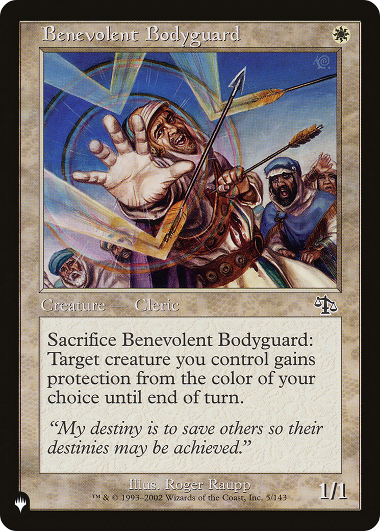 Benevolent Bodyguard (LIST-JUD-5) [The List]