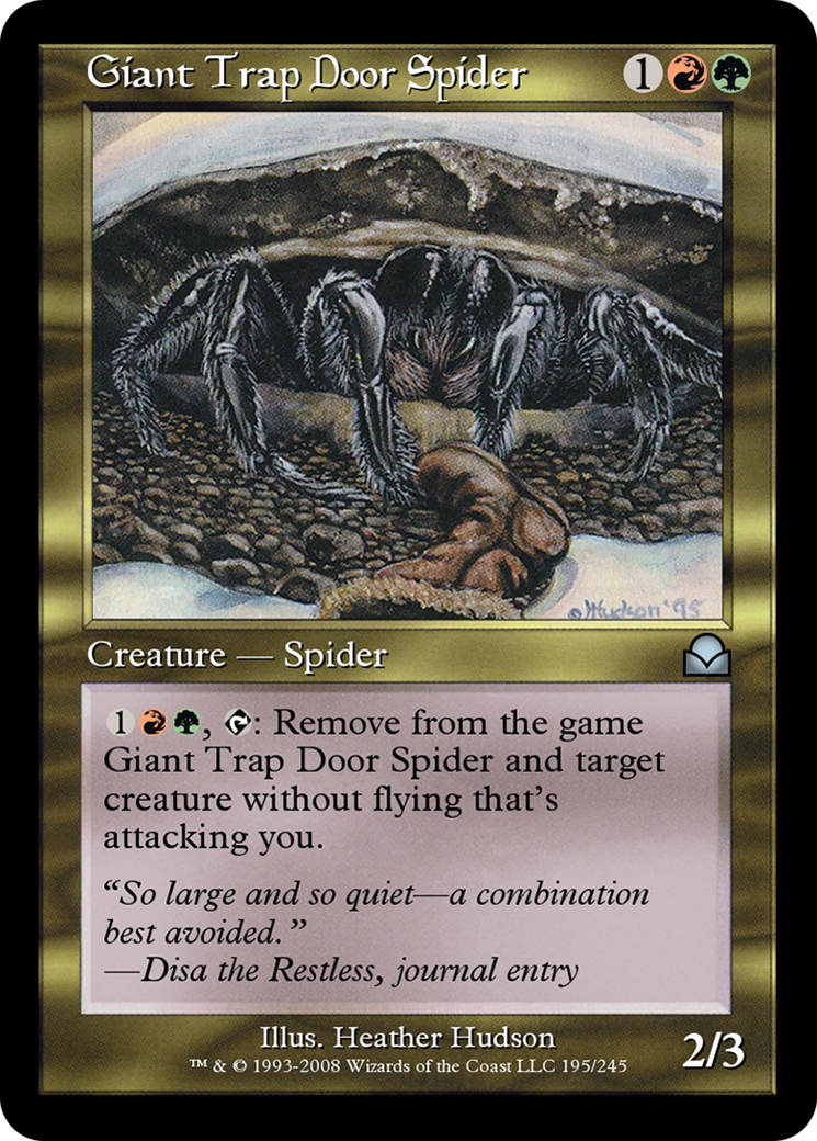 Giant Trap Door Spider (ME2-195) [Masters Edition II]