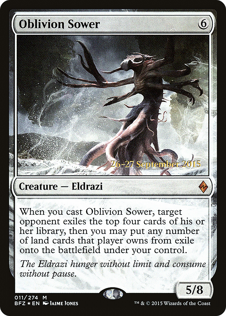Oblivion Sower (PRE-11S) [Battle for Zendikar Promos] Foil