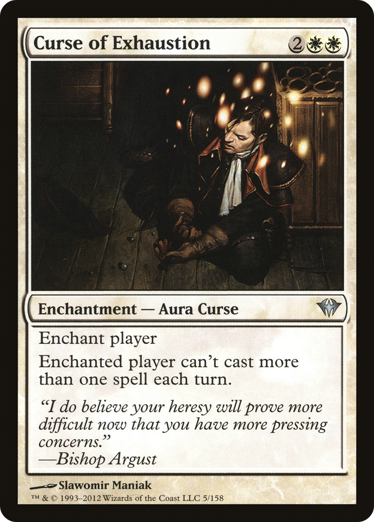 Curse of Exhaustion (DKA-005) [Dark Ascension]