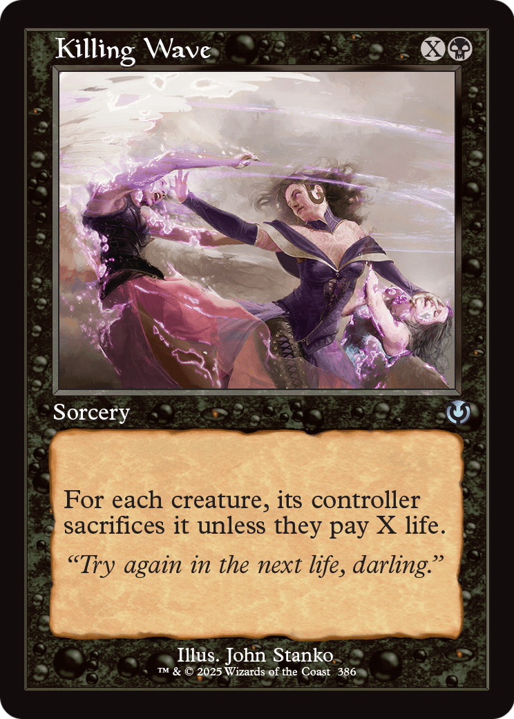 Killing Wave (Retro Frame) (INR-386) [Innistrad Remastered] Foil