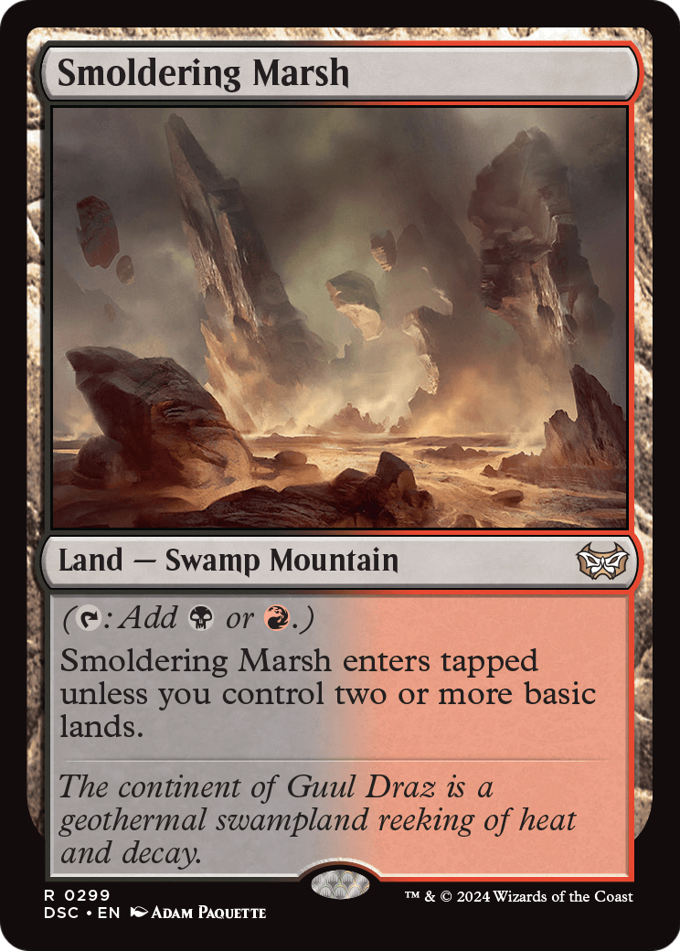 Smoldering Marsh (DSC-299) [Duskmourn: House of Horror Commander]