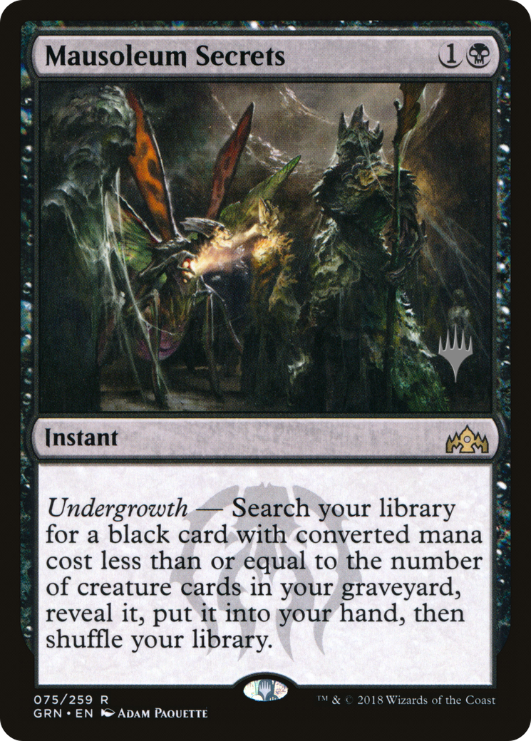 Mausoleum Secrets (PPTHB-075) [Promo Pack: Guilds of Ravnica Promos]