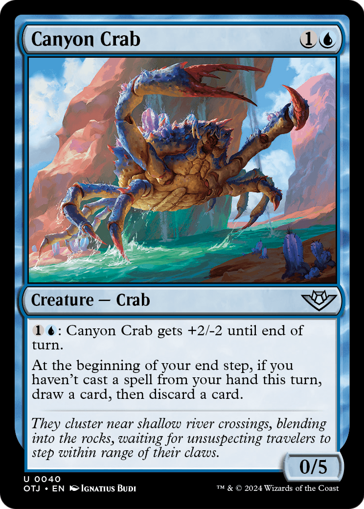 Canyon Crab (OTJ-040) [Outlaws of Thunder Junction] Foil